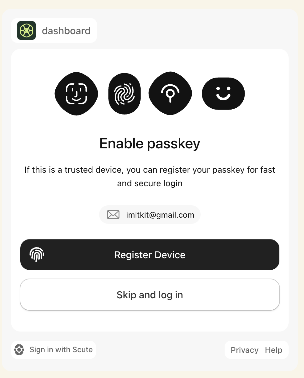 Email verification flow